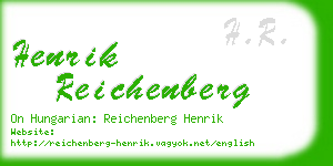 henrik reichenberg business card